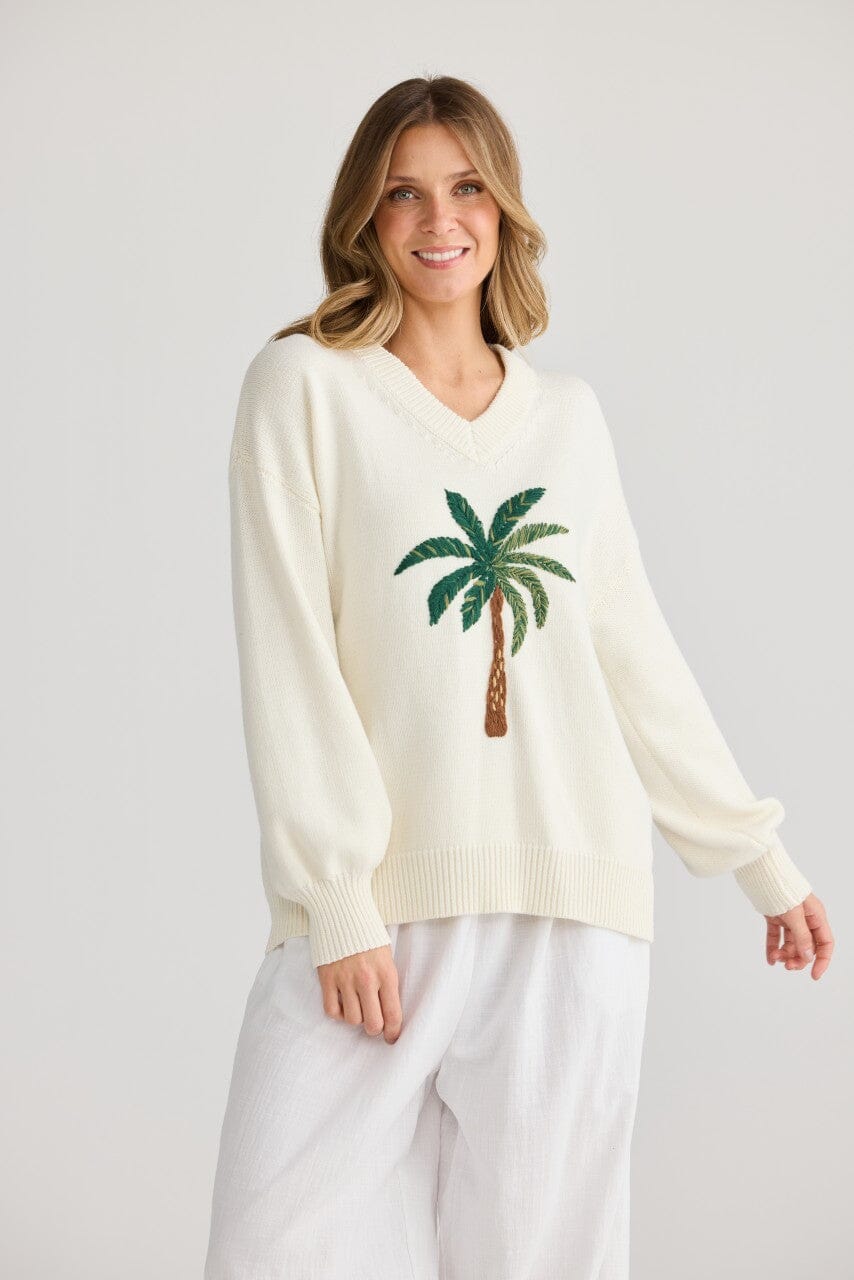 HOLIDAY Fiji Knit - Cream Jumpers + Knitwear - Zabecca Living