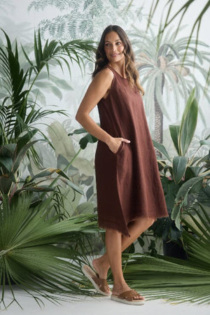 HOLIDAY Miranda Dress - Chocolate DRESS - Zabecca Living