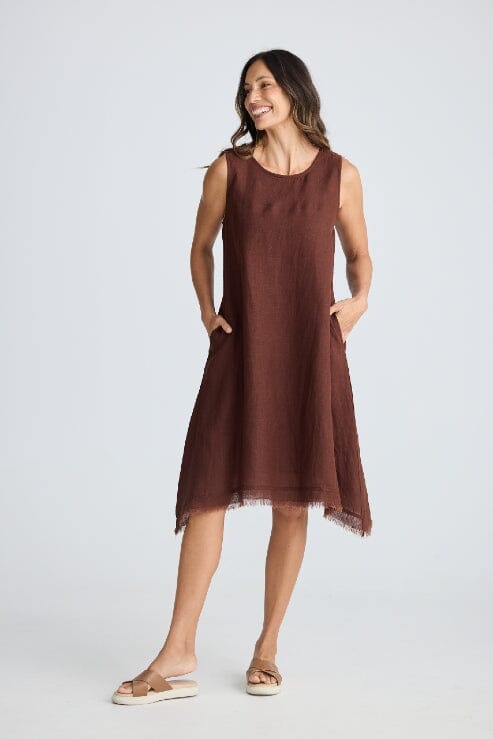 HOLIDAY Miranda Dress - Chocolate DRESS - Zabecca Living