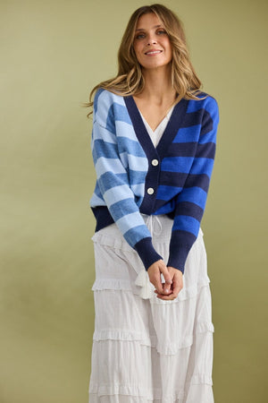 HOLIDAY Samba Cardi - Navy Multi CARDIGAN - Zabecca Living