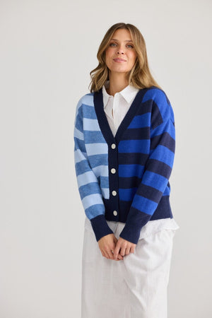 HOLIDAY Samba Cardi - Navy Multi CARDIGAN - Zabecca Living
