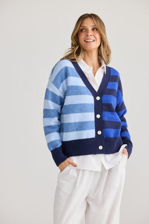 HOLIDAY Samba Cardi - Navy Multi CARDIGAN - Zabecca Living