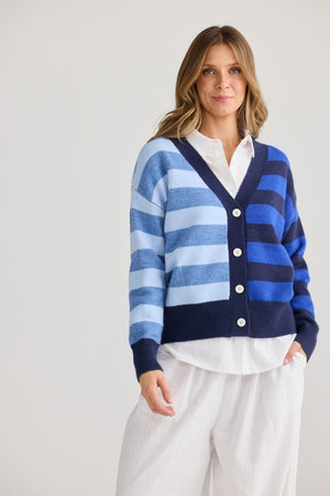 HOLIDAY Samba Cardi - Navy Multi CARDIGAN - Zabecca Living