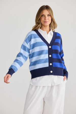 HOLIDAY Samba Cardi - Navy Multi CARDIGAN - Zabecca Living