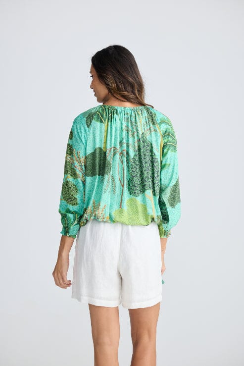 HOLIDAY Seaside Top - Rainforest Print Shirts &amp; Blouses - Zabecca Living