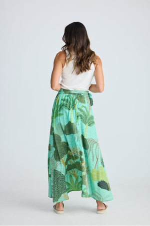 HOLIDAY Tropics Wrap Skirt - Rainforest Print SKIRT - Zabecca Living