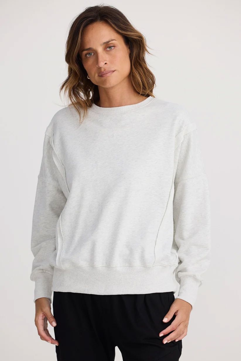 HOMELOVE Energy Sweater - Grey Marle Jumpers + Knitwear - Zabecca Living