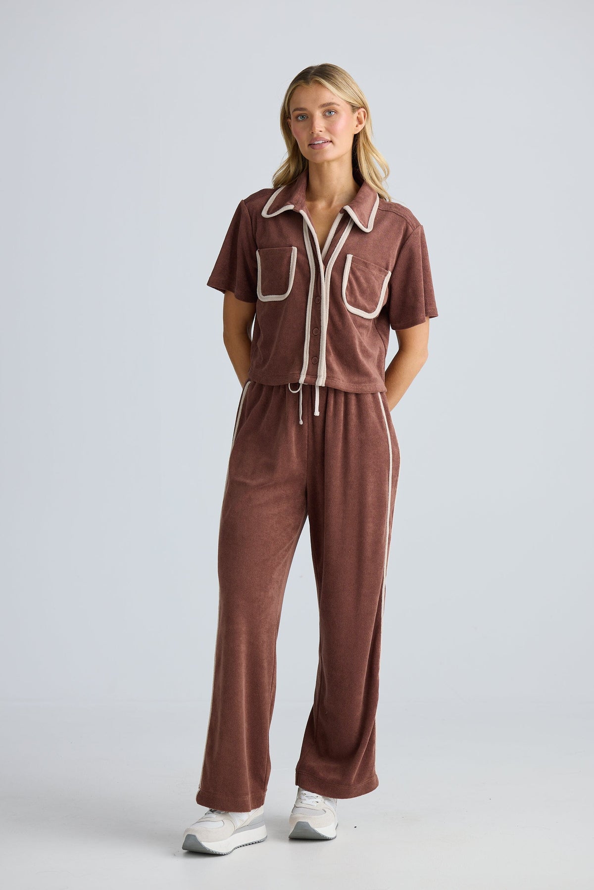 HOMELOVE Floor Plan Pant - Coffee PANTS - Zabecca Living