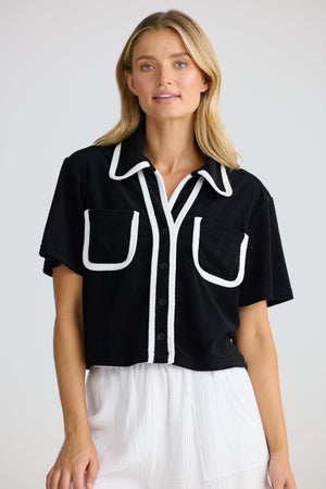HOMELOVE Floor Plan Shirt - Black Shirts & Blouses - Zabecca Living