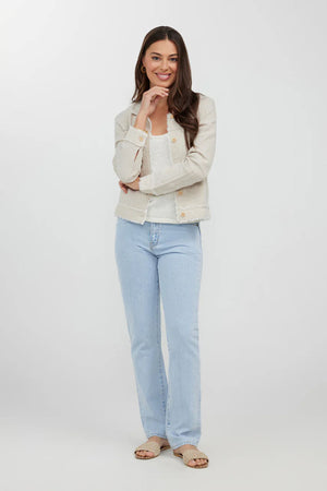 HUMIDITY LIFESTYLE Bella Linen Jacket - Natural Jacket - Zabecca Living