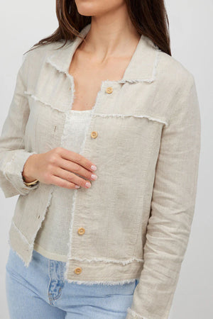 HUMIDITY LIFESTYLE Bella Linen Jacket - Natural Jacket - Zabecca Living