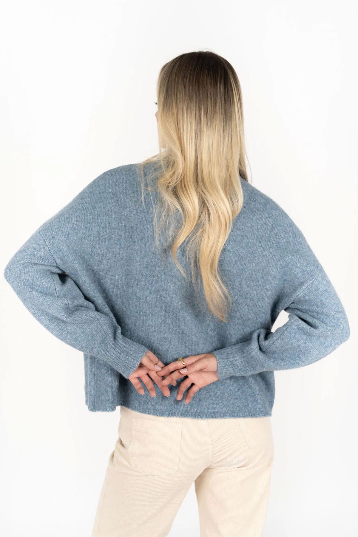 HUMIDITY LIFESTYLE Chantae Jumper - Blue Jumpers + Knitwear - Zabecca Living