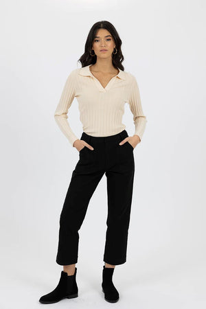 HUMIDITY LIFESTYLE Elise Top - Cream Jumpers + Knitwear - Zabecca Living
