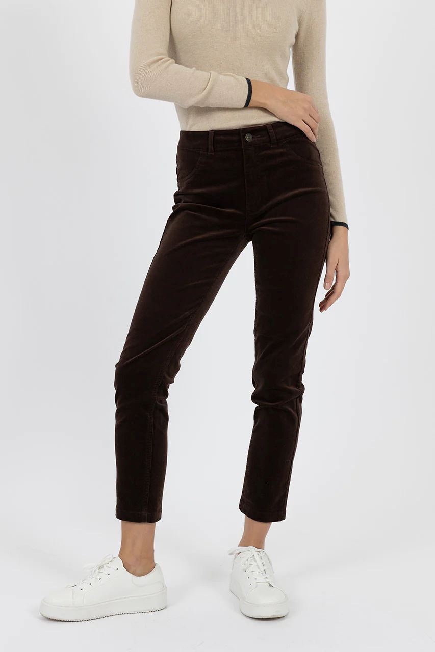 HUMIDITY LIFESTYLE Queen Cord Jean - Cocoa JEANS - Zabecca Living