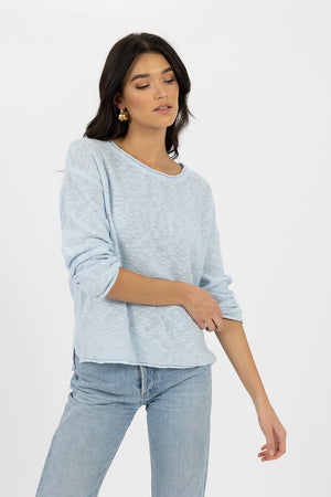 HUMIDITY LIFESTYLE Sofia Sweater - Ice Blue Jumpers + Knitwear - Zabecca Living