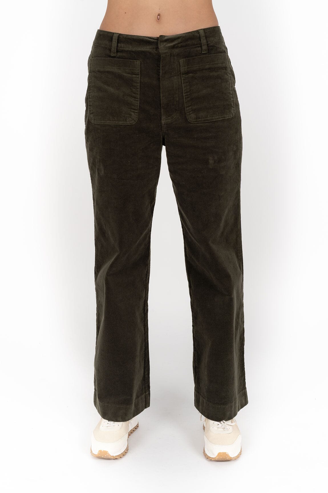 HUMIDITY LIFESTYLE Suki Cord Pant - Moss PANTS - Zabecca Living
