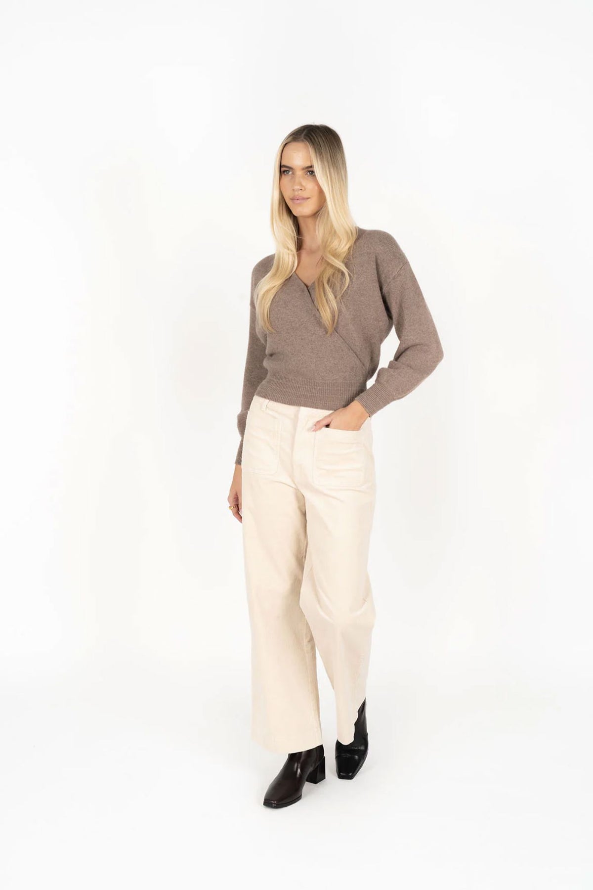 HUMIDITY LIFESTYLE Suki Cord Pant - Vanilla PANTS - Zabecca Living
