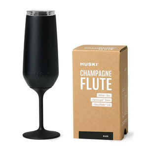 HUSKI Champagne Flute - Black DRINKWARE - Zabecca Living