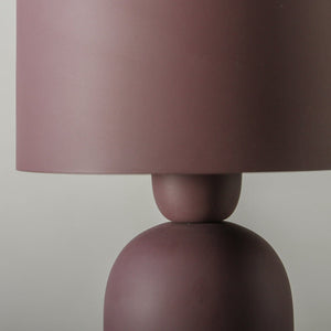 INDIGO LOVE Bolzano Table Lamp - Burgundy Lamp - Zabecca Living