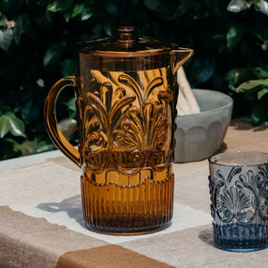 INDIGO LOVE Flemington Acrylic Jug - Amber DRINKWARE - Zabecca Living