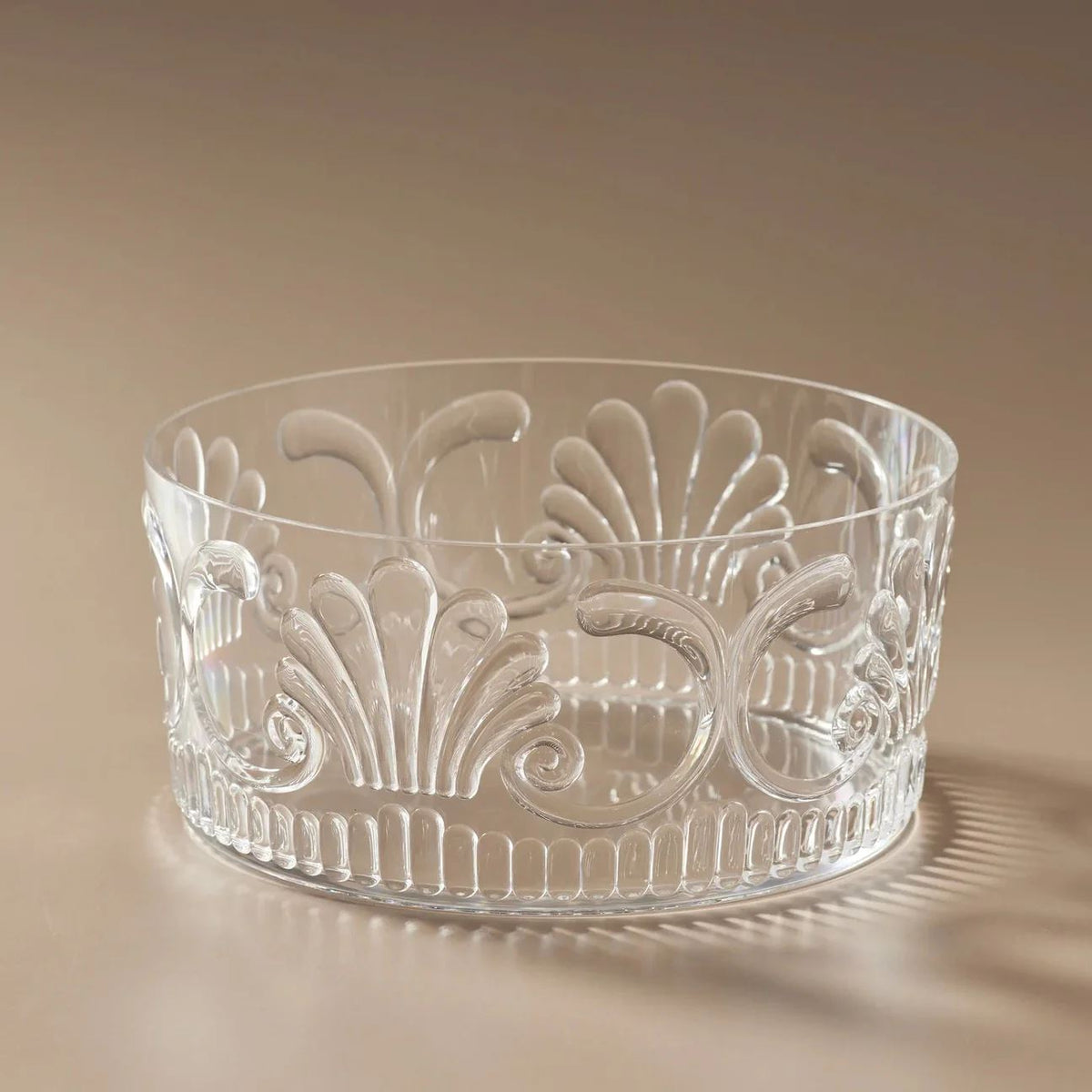 INDIGO LOVE Flemington Acrylic Salad Bowl - Clear KITCHEN + DINING - Zabecca Living