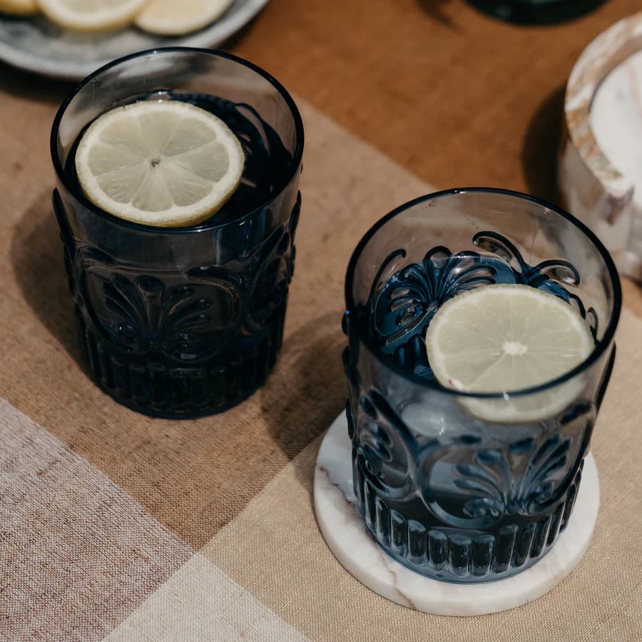 INDIGO LOVE Flemington Acrylic Tumbler - Blue DRINKWARE - Zabecca Living