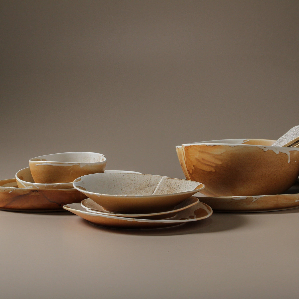 INDIGO LOVE Kintsu Oval Platter Plate - Zabecca Living