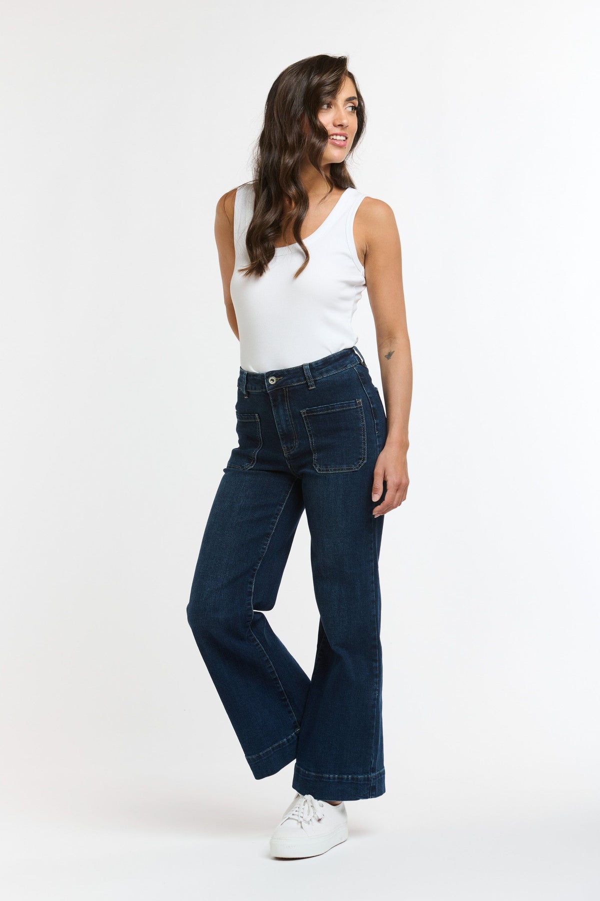 ITALIAN STAR Bobbi Jeans 7/8 - Denim JEANS - Zabecca Living