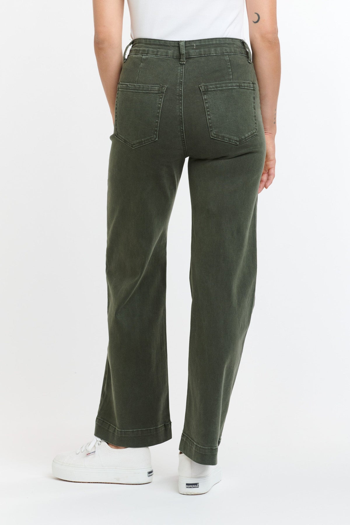 ITALIAN STAR Bobbi Jeans 7/8 - Military JEANS - Zabecca Living