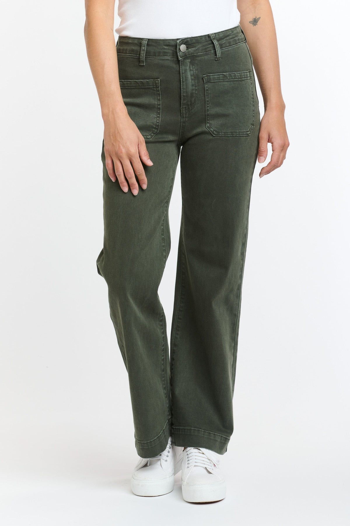 ITALIAN STAR Bobbi Jeans 7/8 - Military JEANS - Zabecca Living