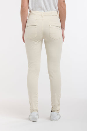 ITALIAN STAR Button Jeans - Vanilla JEANS - Zabecca Living