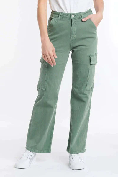 ITALIAN STAR Cargo Pant - Moss PANTS - Zabecca Living