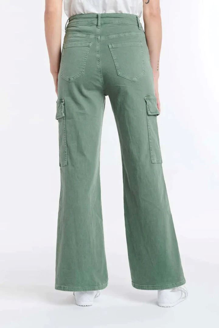 ITALIAN STAR Cargo Pant - Moss PANTS - Zabecca Living