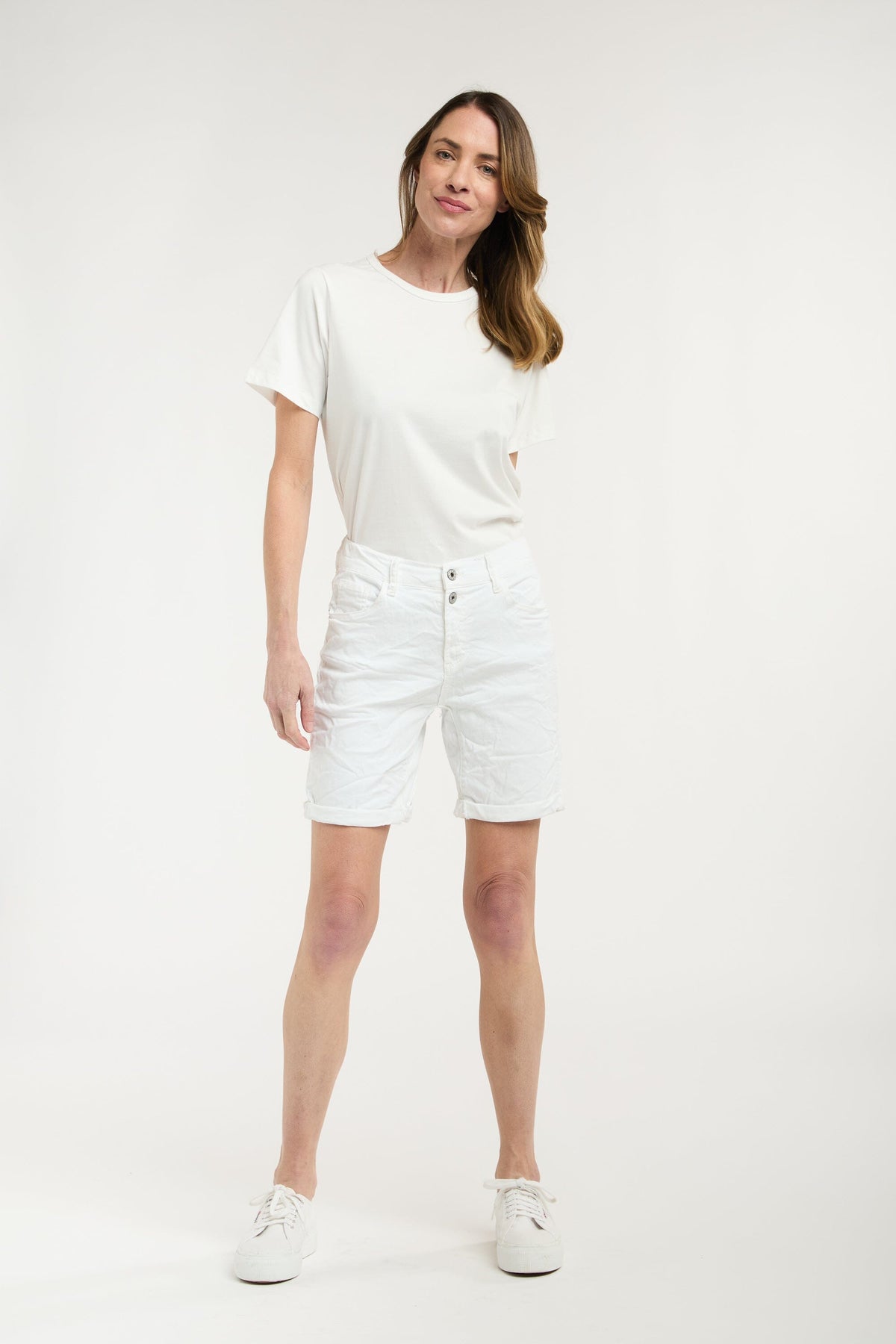 ITALIAN STAR Emma Shorts - White SHORTS - Zabecca Living