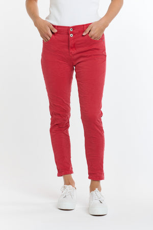 ITALIAN STAR Emma Stretch Jeans - Chilli JEANS - Zabecca Living