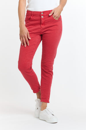 ITALIAN STAR Emma Stretch Jeans - Chilli JEANS - Zabecca Living