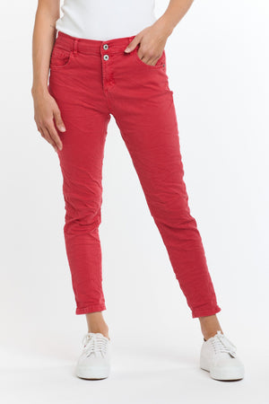 ITALIAN STAR Emma Stretch Jeans - Chilli JEANS - Zabecca Living