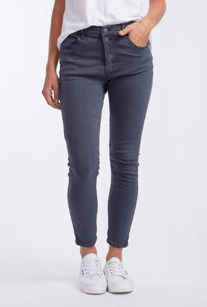 ITALIAN STAR Emma Stretch Jeans - Coal JEANS - Zabecca Living