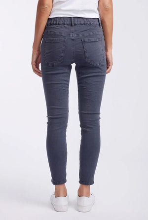 ITALIAN STAR Emma Stretch Jeans - Coal JEANS - Zabecca Living