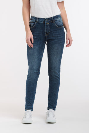 ITALIAN STAR Emma Stretch Jeans - Dark Wash Denim JEANS - Zabecca Living