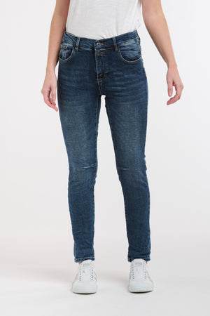 ITALIAN STAR Emma Stretch Jeans - Dark Wash Denim JEANS - Zabecca Living