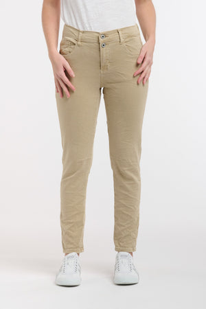 ITALIAN STAR Emma Stretch Jeans - Light Clay JEANS - Zabecca Living