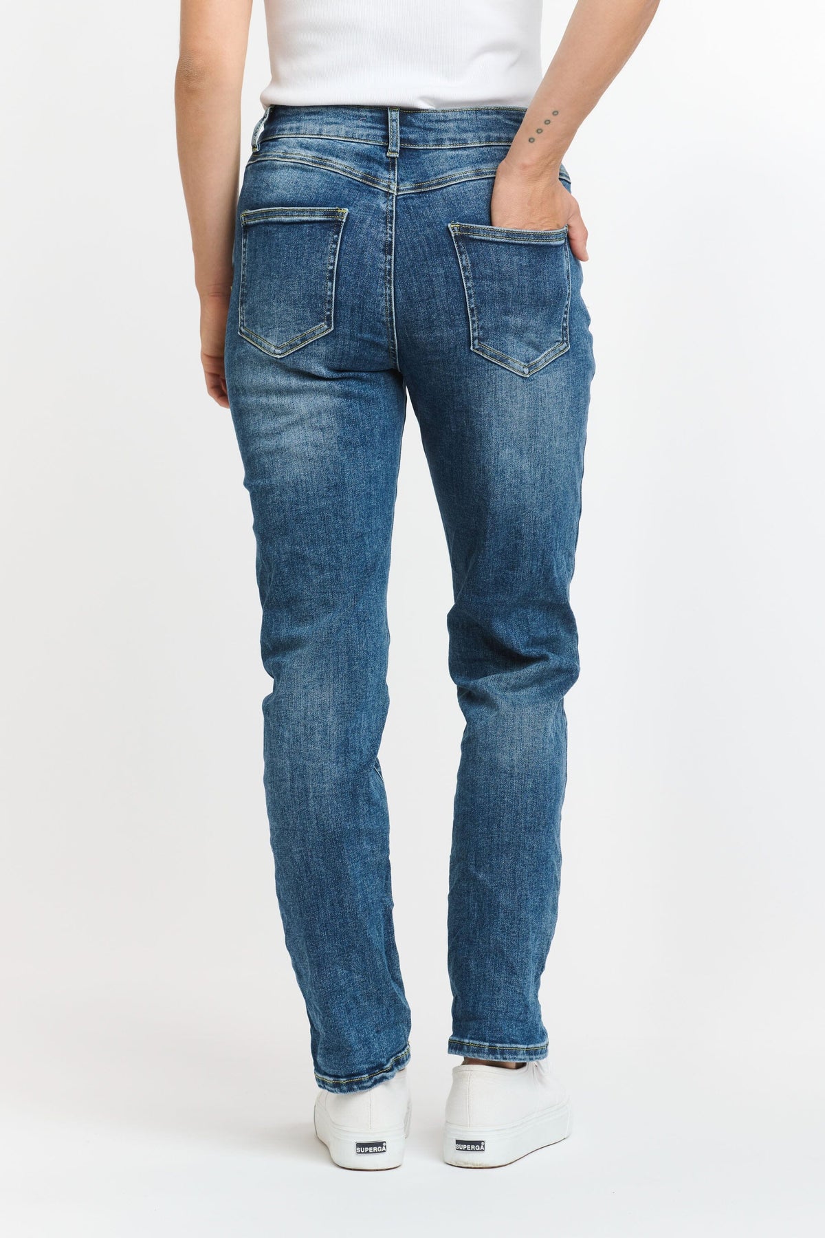 ITALIAN STAR Limoncello Jean - Denim JEANS - Zabecca Living