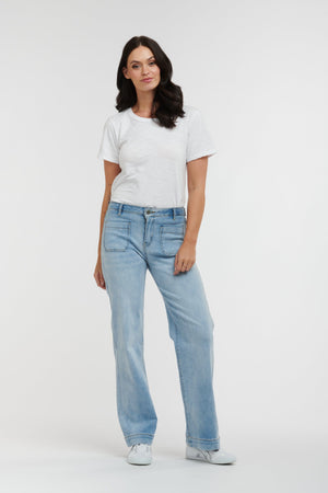 ITALIAN STAR Macey Jeans - Light Wash JEANS - Zabecca Living