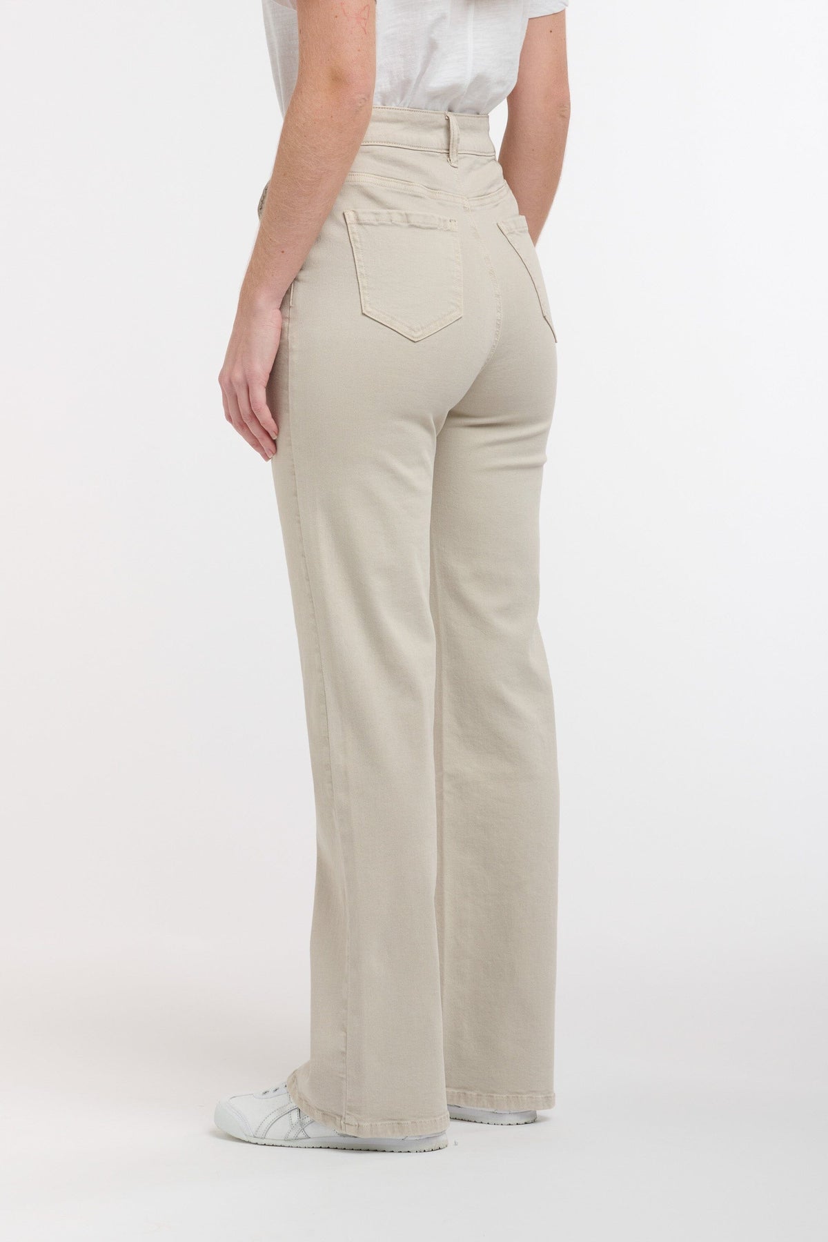 ITALIAN STAR Shirley Jeans - Beige JEANS - Zabecca Living