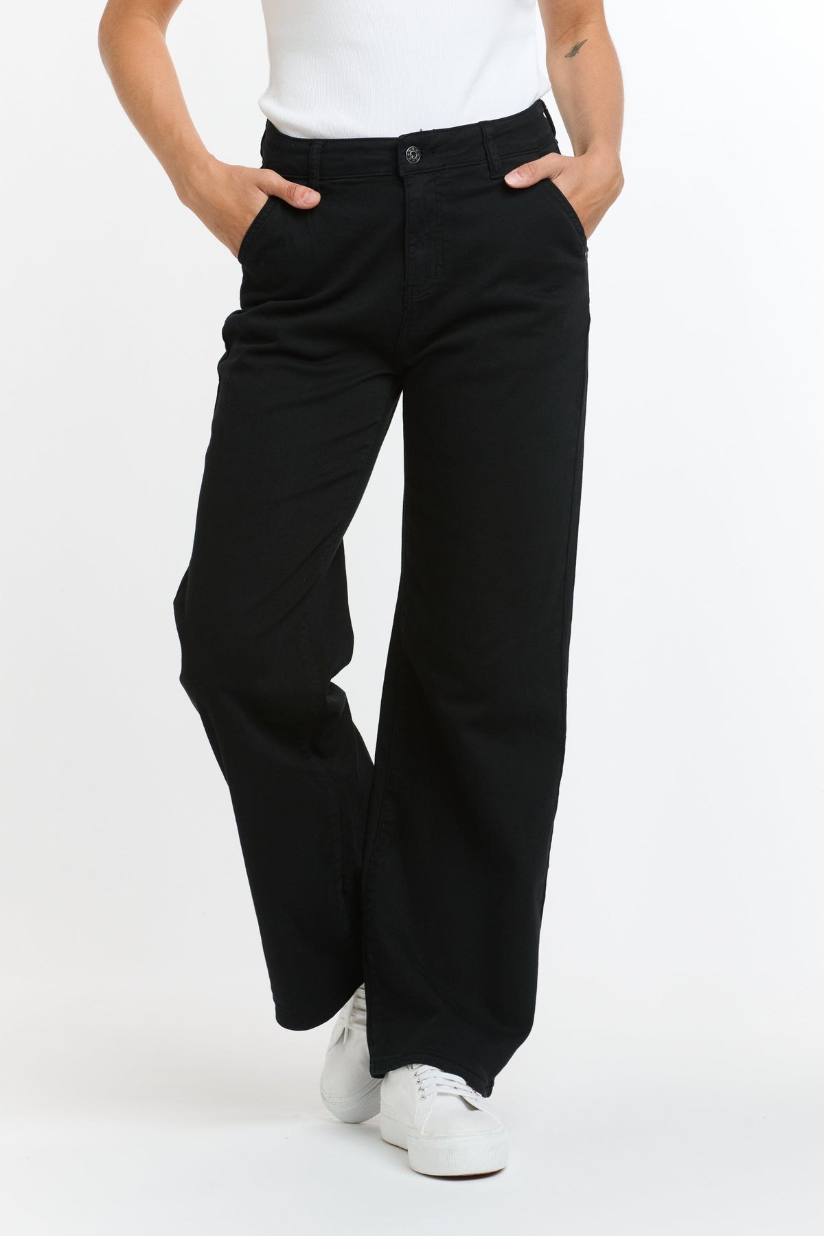 ITALIAN STAR Shirley Jeans - Black JEANS - Zabecca Living