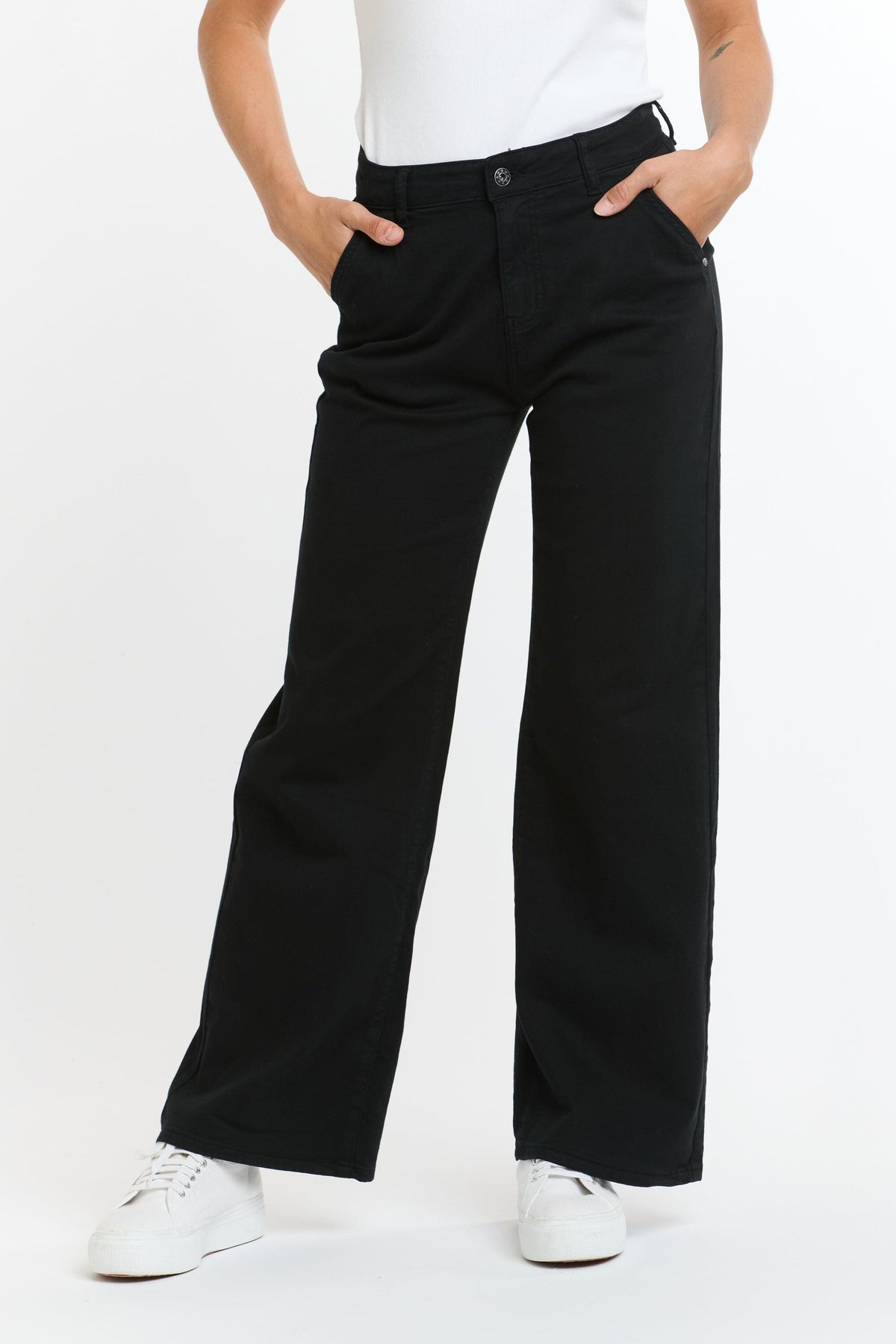 ITALIAN STAR Shirley Jeans - Black JEANS - Zabecca Living
