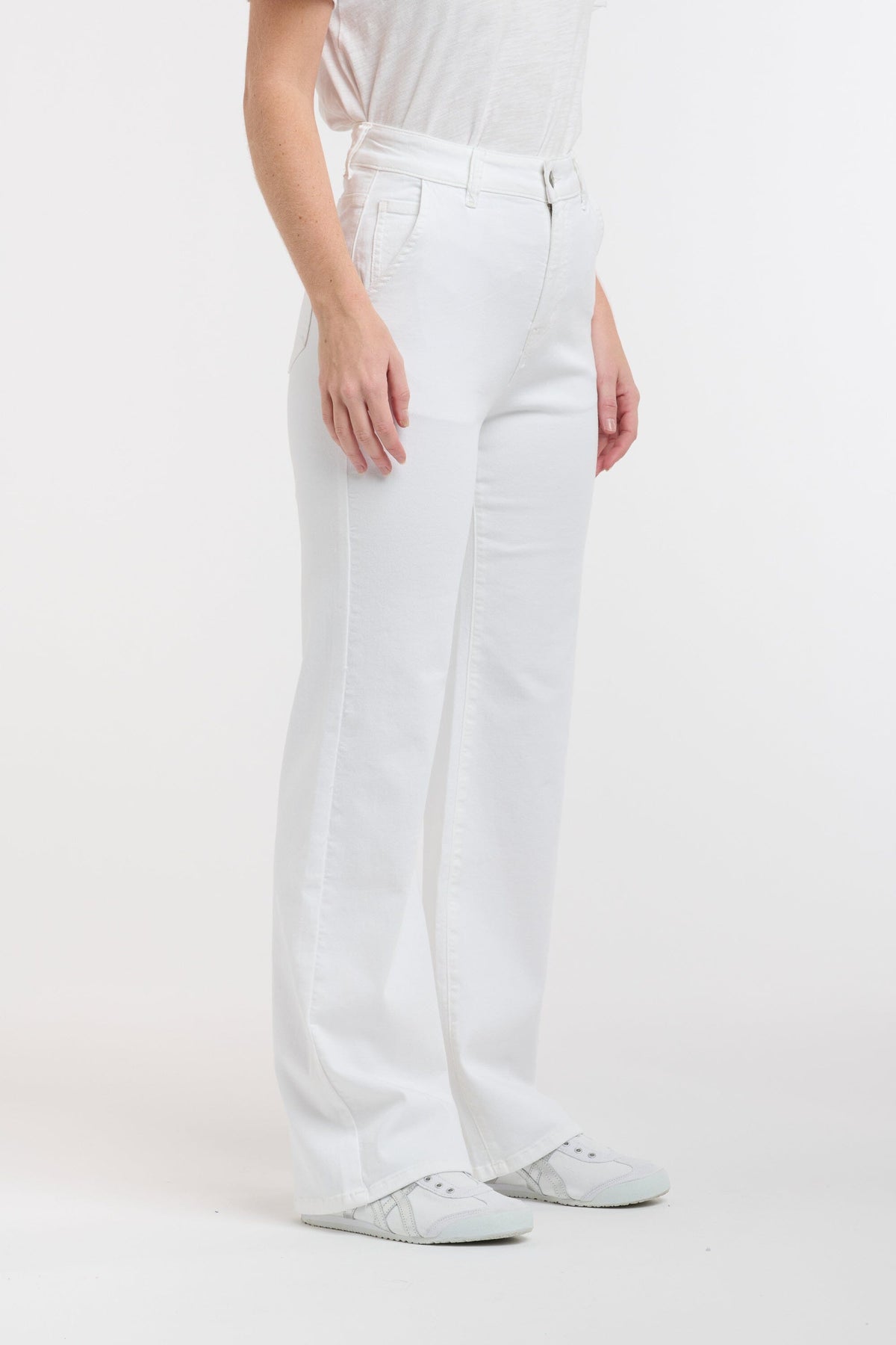 ITALIAN STAR Shirley Jeans - White JEANS - Zabecca Living