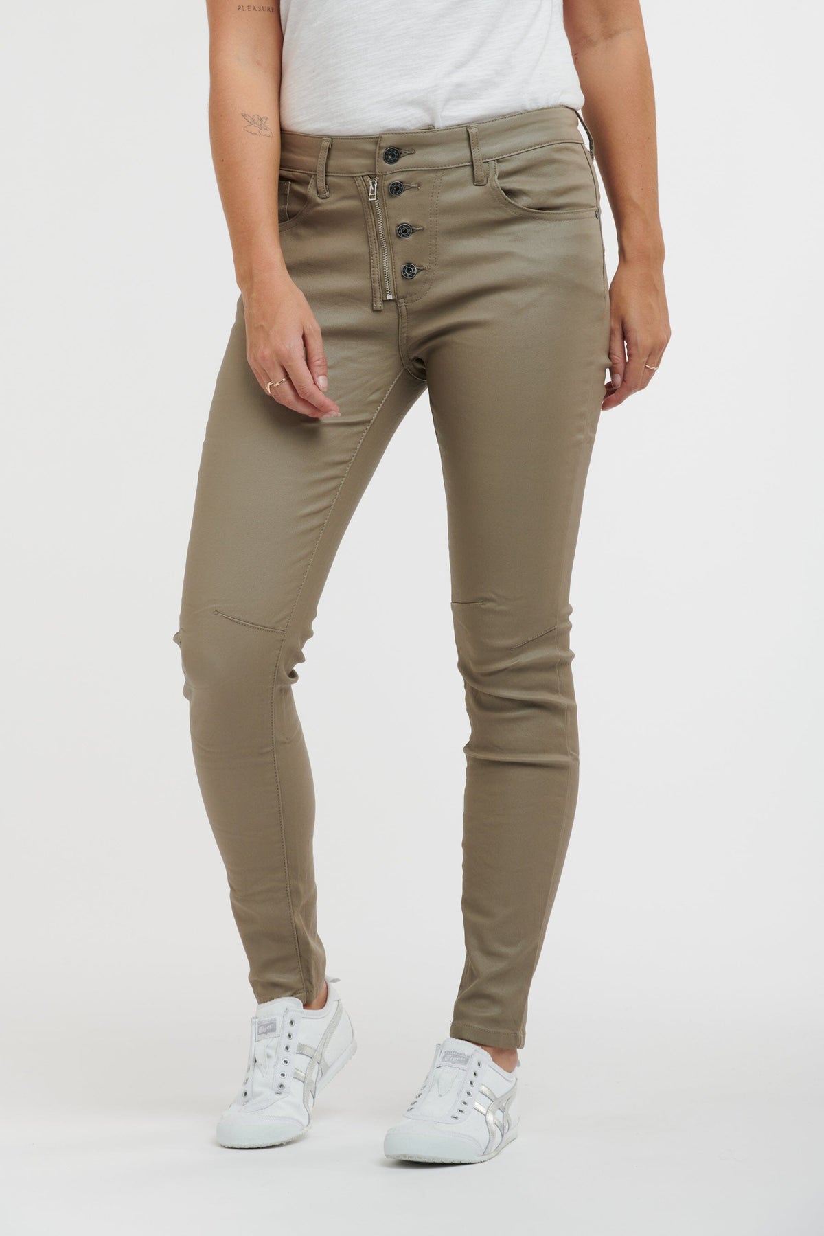 ITALIAN STAR Stevie Jeans - Beige JEANS - Zabecca Living