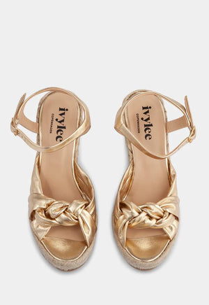 IVYLEE COPENHAGEN Melissa Sandal - Metallic Gold SANDAL - Zabecca Living